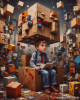 A young boy navigating a colorful world of geometric shapes, symbolizing creativity, logic, and discovery. His imagination transforms a playful environment into a surreal, cube-filled landscape.

*****************************************************
For image-quality properties, you will get:

- Resolution: 2048 by 2560 pixels
- Megapixels: 5.2 sRGB
- PPI: 85 ppi
- JPG Compression quality: 92 / 100

#Surrealism #Cubism #DigitalArt #Imagination #AbstractArt #Colorful #FantasyWorld #ChildrenArt #GeometricShapes #ModernArt #StorytellingArt #ConceptArt #Vibrant #Dreamlike #VisualJourney #Exploration #CreativeSpaces #AICreations